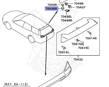 Mitsubishi - Legnum VR-4 - EC5W - 1998 - LNGF3 - 6A13