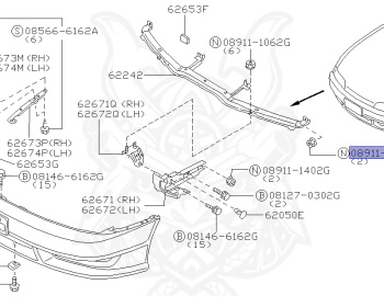 Nissan - Silvia - S14 - 1998 - KS - HARDTOP(K) - AUTOMATIC TRANSMISSION(AT) - TWO WHEELS STEERING(2WS) - SR20DET