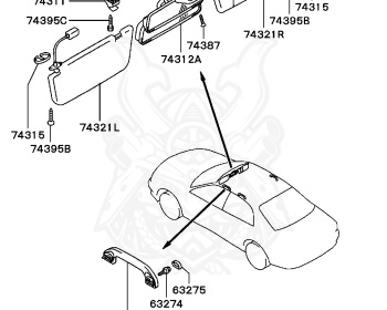 Mitsubishi - Diamante - F31AK - 1997 - TYHM - 6G73