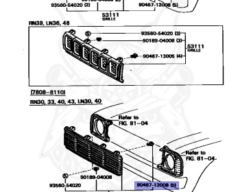 Toyota - Hilux - LN46 - 1981 - DLX TYPE - Manual - L