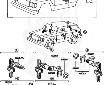 Toyota - Land Cruiser - HJ60V - 1988 - GX TYPE - Manual - 2H