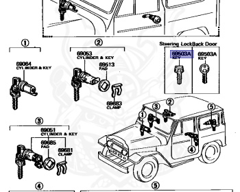 Toyota - Land Cruiser - BJ42 - 1982 - SOFTTOP (TARPAULIN CANVASTOP OR VINYLTOP) - Manual - 3B