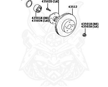 Toyota - Wish - ZNE10G - 2003 - X TYPE - 1ZZFE