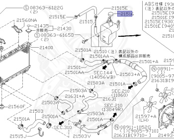 Nissan - Avenir - W10 - 1995 - SI TYPE - WAGON(W) - 2 WHEEL DRIVE(2WD) - AUTOMATIC TRANSMISSION(AT) - CD20T
