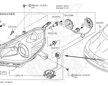 Nissan - Wingroad - Y12 - 2008 - 15M Grade - WAGON(W) - 2 WHEEL DRIVE(2WD) - CVT(CVT) - HR15DE