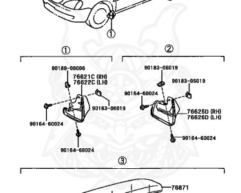 Toyota - Nadia - SXN10 - 2001 - GRADE EXPRESSION BY PACKAGE OPT UNTIL APR.2001 - STANDARD TYPE - 3SFE