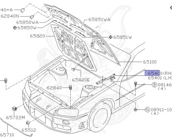 Nissan - Skyline - R34 25GT - ENR34 - 1999 - 25GT - 2 door hard top (2K) - MANUAL TRANS 5-SPEED(MT.F5) - High cast, 2-link (IRS.2WD) - RB25DE