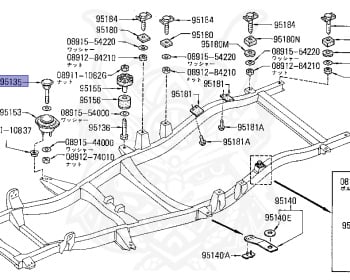 Nissan - Datsun - 720 - 1981 - GL TYPE - KING CAB(KC) - 2 WHEEL DRIVE(2WD) - 4 SPEED T/M COLUMN SHIFT(R4) - L18S