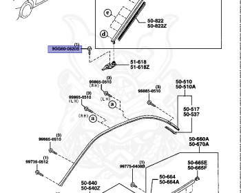 Mazda - Lantis - CBAEP - Jun-1995 - Right hand - KF-ZE