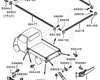 Mitsubishi - Minicab Truck - U62T - 1999 - YNSA1 - 3G83