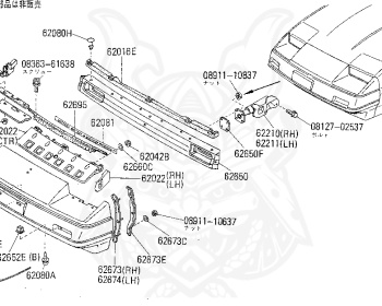 Genuine Fairlady Z Z31 Exterior OEM parts supplied from Japan