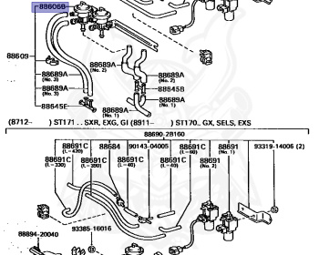 Toyota - Corona - ST170 - 1989 - EXS TYPE - SEDAN - Manual - 4SFE