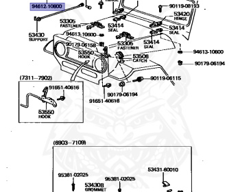 Toyota - Land Cruiser - FJ40 - 1969 - SOFTTOP (TARPAULIN CANVASTOP OR VINYLTOP) - F