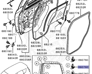 Mitsubishi - Outlander - CW4W - 2005 - XTXH9 - 4B11