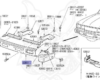 Nissan - Datsun - 720 - 1980 - DELUXE TYPE - CONVERTIBLE(CV) - 2 WHEEL DRIVE(2WD) - 4 SPEED T/M COLUMN SHIFT(R4) - J16S