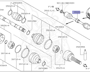 Nissan - Teana - J31 - 2004 - JK - SEDAN(S) - 2 WHEEL DRIVE(2WD) - AUTOMATIC TRANSMISSION(AT) - VQ23DE