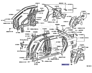 Toyota - Corolla - AE100 - 1991 - DX TYPE - 4-DOOR(SEDAN) - Automatic - 5AFE