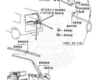 Mitsubishi - Pajero - L144G - 1990 - WGNFX - 4D56
