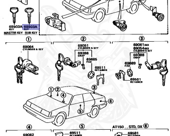 Toyota - Corona - ST150 - 1985 - EXS TYPE - 5-DOOR - Automatic - 1SILU