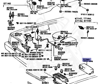 Toyota - Corona - KT147V - 1983 - DLX TYPE - VAN - Manual - 5KJ
