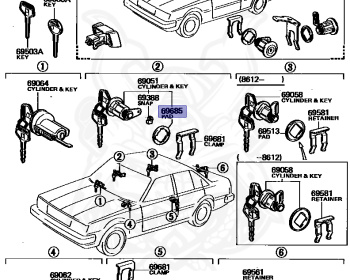 Toyota - Carina - TA63 - 1985 - GT TURBO TYPE - SEDAN - Manual - 3TGTEU