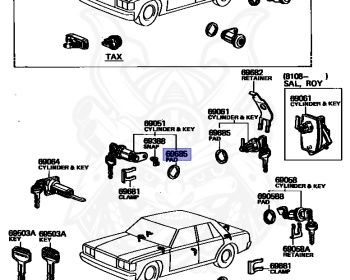 Toyota - Crown - LS110 - 1981 - TAXI TYPE - 4-DOOR - Manual - L