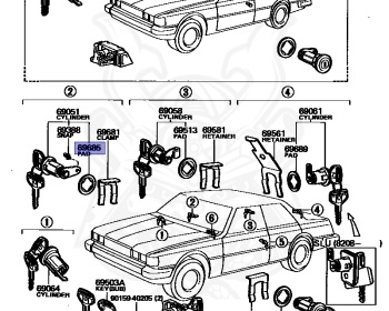 Toyota - Cresta - LX60 - 1984 - CUSTOM TYPE - 4-DOOR HARDTOP - Automatic - L