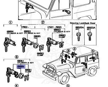 Toyota - Land Cruiser - BJ40 - 1978 - SOFTTOP (TARPAULIN CANVASTOP OR VINYLTOP) - Manual - B