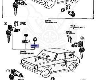 Toyota - Publica - KP30 - 1974 - DLX TYPE - SEDAN - Manual - 2K