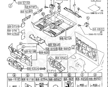 Mazda - Familia Wagon - BF3V - Oct-1989 - Right hand - B3