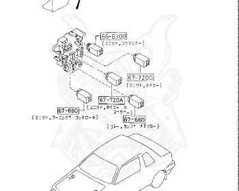 Mazda - Familia Cabriolet - BF5S - Jan-1986 - Right hand - E5
