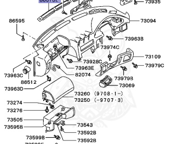 Mitsubishi - GTO - Z15A - 1990 - MJGF - 6G72