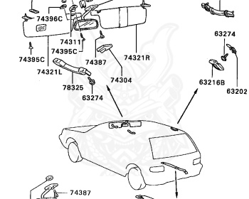 Mitsubishi - Mirage - C53A - 1987 - MNGF2 - 4G61