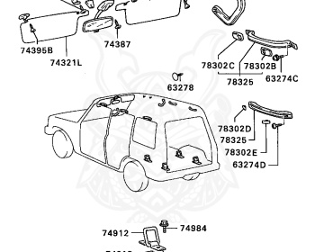 Mitsubishi - Pajero - L144G - 1990 - WGNFX - 4D56