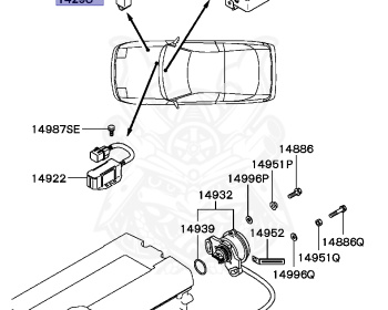 Mitsubishi - Eclipse - D22A - 1992 - MNHMLFJ - 4G63