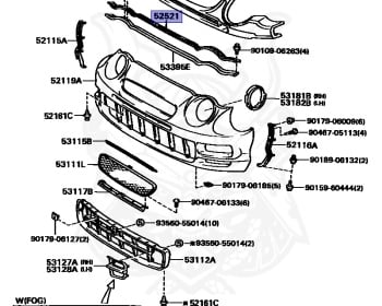 Genuine Celica GT-Four ST205 Exterior OEM parts supplied from