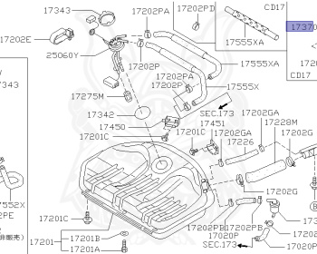 Nissan - Pulsar - N14 - 1993 - V1 - 3 DOOR HATCHBACK(3HB) - 2 WHEEL DRIVE(2WD) - AUTOMATIC TRANSMISSION(AT) - GA13DS