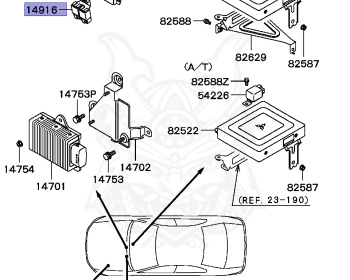 Mitsubishi - Galant - EA1A - 1996 - SRGC6 - 4G93
