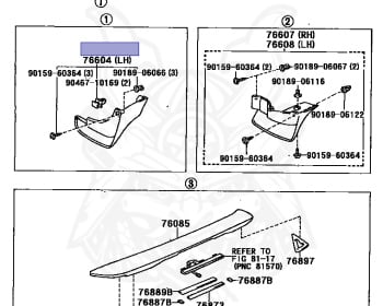 Genuine Mark 2 JZX90 Exterior OEM parts supplied from Japan