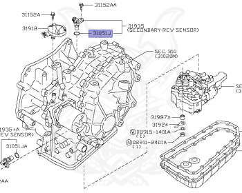 Nissan - Teana - J32 - 2008 - 250XE GRADE - SEDAN(SED) - 2 WHEEL DRIVE(2WD) - CVT(CVT) - VQ25DE