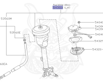 Genuine Cedric/Gloria Y32 Handling OEM parts supplied from Japan