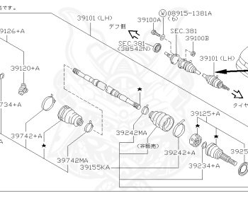 Nissan - Stagea - WC34 - 1999 - 25X-FOUR - WAGON(W) - 4 WHEEL DRIVE(4WD) - AUTOMATIC TRANSMISSION(AT) - RB25DE