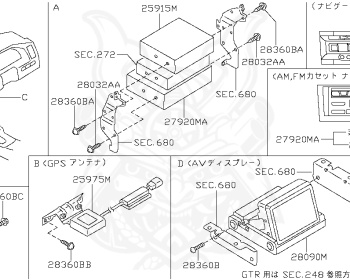Nissan - Skyline - R34 GT - HR34 - 1999 - 20GT - 2 door hard top (2K) - AUTOMATIC-FLOOR SHIFT(AT.F4) - High cast, 2-link (IRS.2WD) - RB20DE