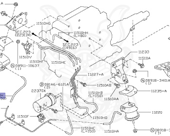 Nissan - Skyline - V35 - 2004 - 250GT - SEDAN(S) - 2 WHEEL DRIVE(2WD) - AUTOMATIC-FLOOR SHIFT(AT.F4) - VQ25DD