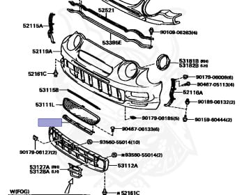 Genuine Celica GT-Four ST205 Exterior OEM parts supplied from