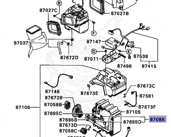 Mitsubishi - Chariot - D08W - 1986 - LBD - G63B
