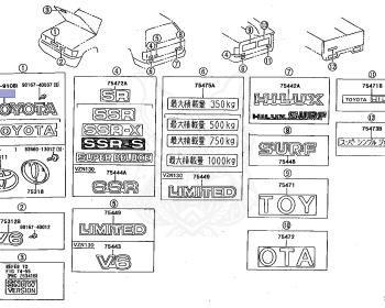 Toyota - Hilux - LN107 - 1992 - SR TYPE - DOUBLE CAB - Manual - 3L