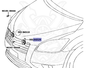 Toyota - Mark X - ANA10 - 2011 - AERIAL TYPE - 2AZFE