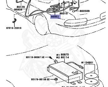 Genuine Soarer 4.0GT-L UZZ31 Electronics OEM parts supplied from