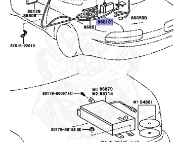 Genuine Soarer 4.0GT-L UZZ31 Electronics OEM parts supplied from